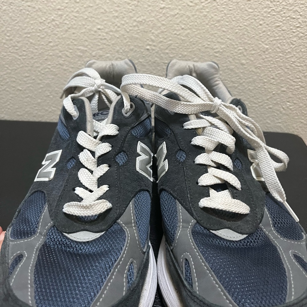 •NEW BALANCE• Mens 993 Heritage Air Force Navy Blue Grey Made In USA SIZE 9.5 4E - Picture 10 of 13